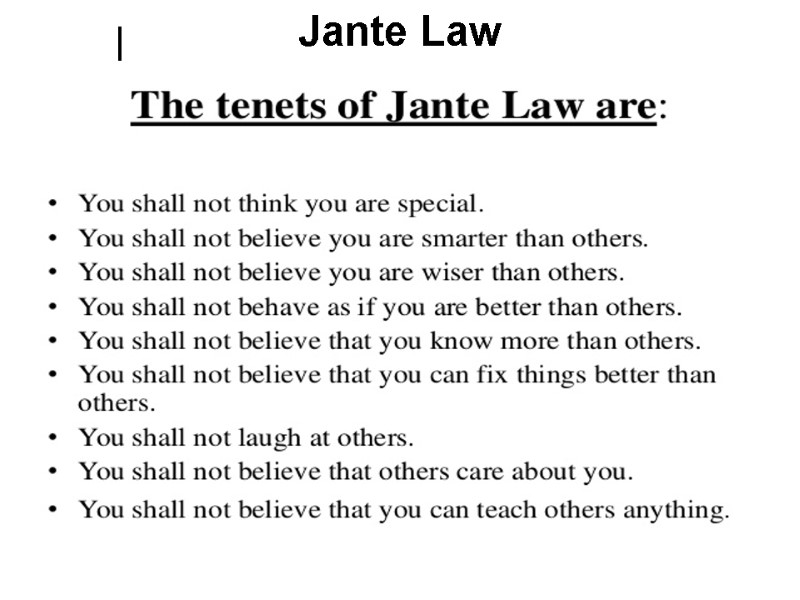 Jante Law